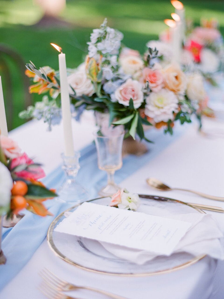 Light Pink Chiffon Table Runner - Partycrushstudio