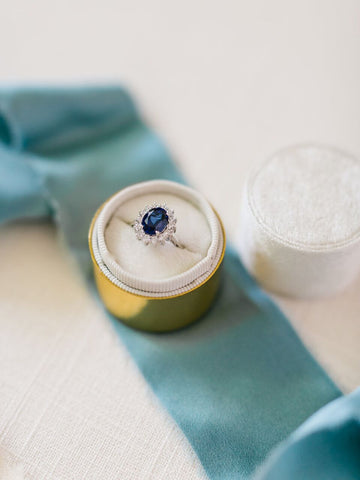 Steel Blue Silk Ribbon