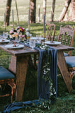 Charcoal Gauze Table Runner - Partycrushstudio