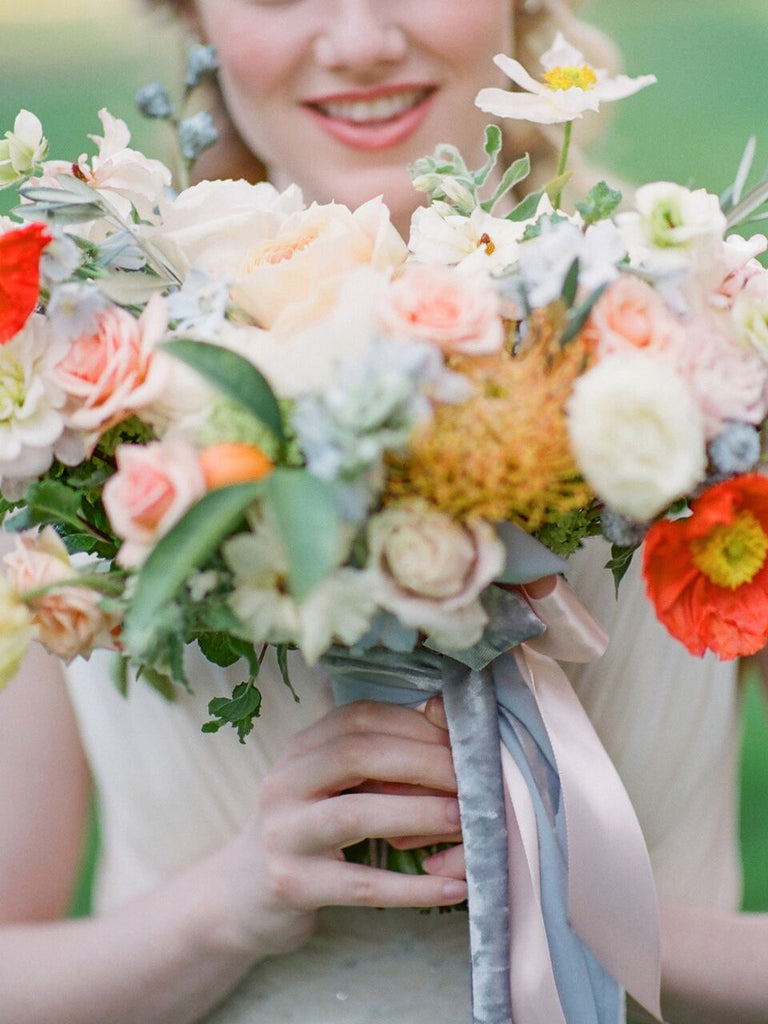 Light Gray Silk Velvet Ribbon - Partycrushstudio