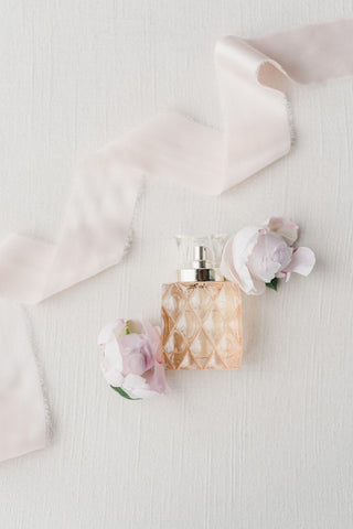 Floral White Silk Ribbon - Partycrushstudio