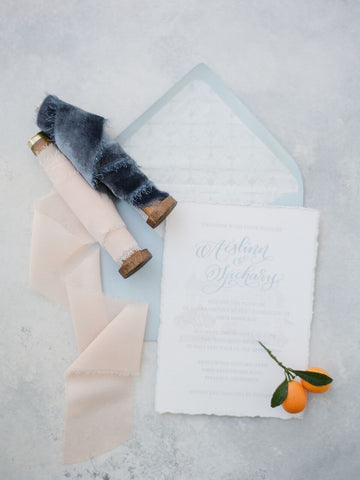 Midnight Blue Silk Velvet Ribbon - Partycrushstudio