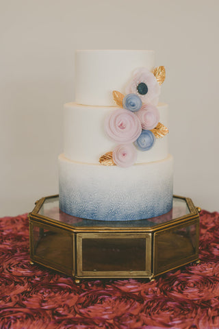 Rosette Tablecloth, Blush Rosette Table Linen, Romantic Wedding Table Decor - Partycrushstudio