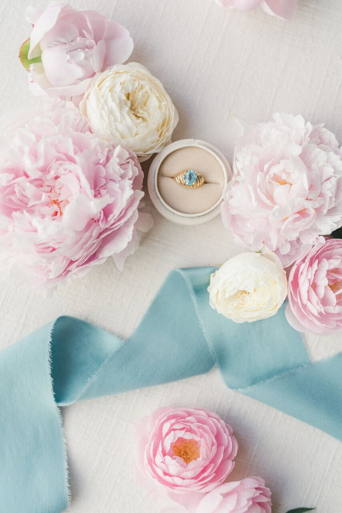 Powder Blue Silk Ribbon