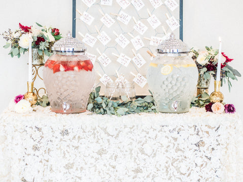 Chiffon Rosette Tablecloth - Partycrushstudio