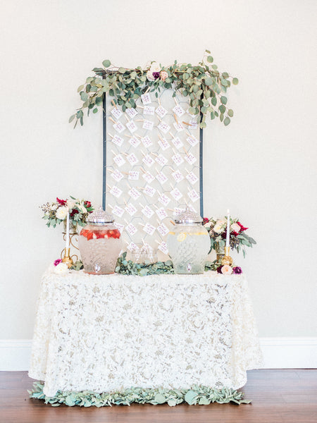 Chiffon Rosette Tablecloth - Partycrushstudio