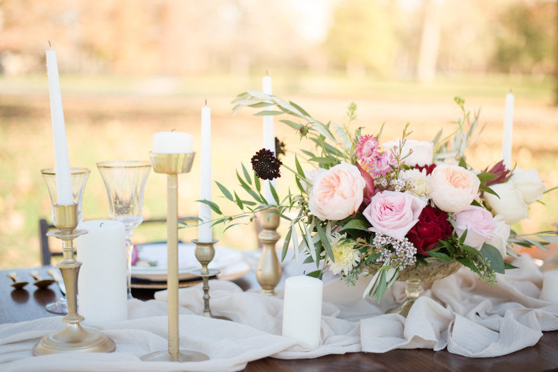 Champagne Gauze Table Runners - Partycrushstudio