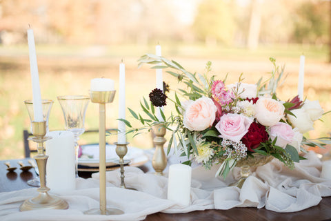 Champagne Gauze Table Runners - Partycrushstudio