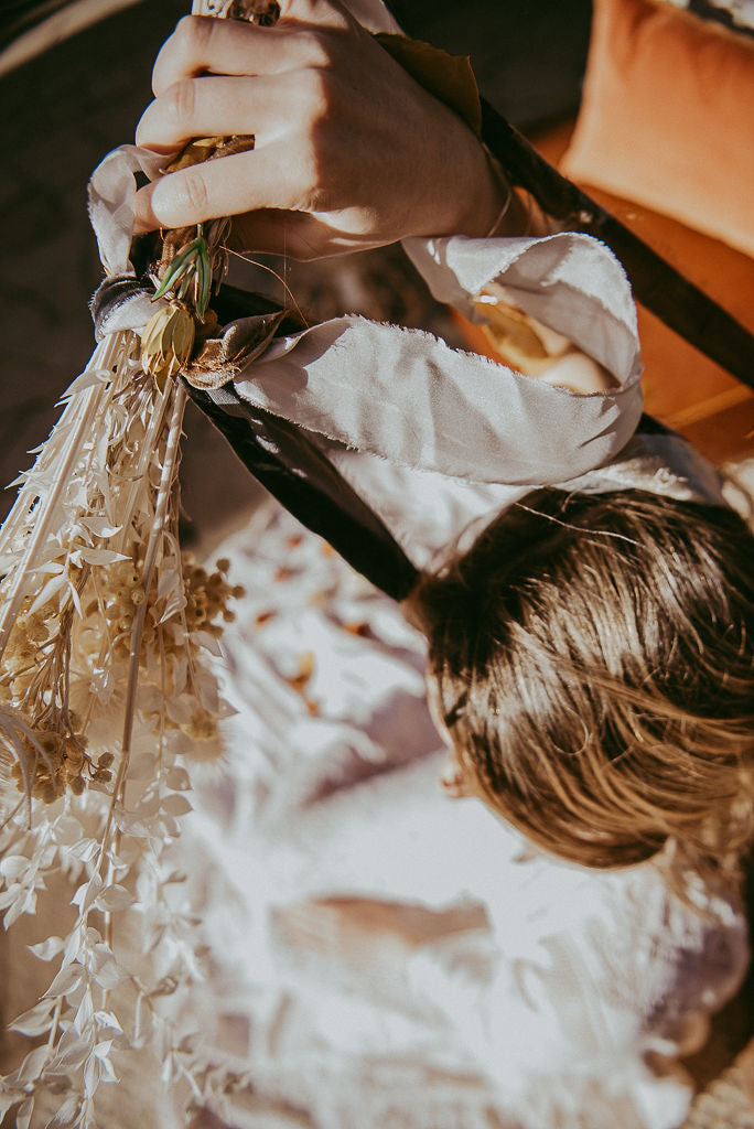 Rust Silk Velvet Ribbon | Silk Velvet Ribbon