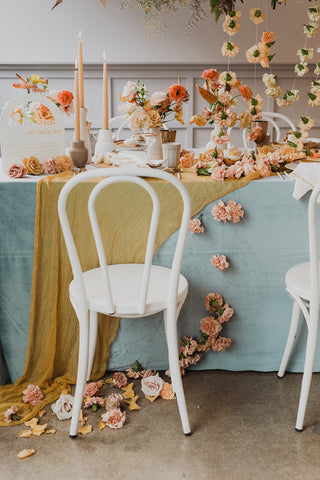 Mustard Silk Runner | Mustard Table Runner | Mustard Tablecloth