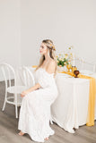 Saffron Yellow Silk Table Runner | Silk Table Runner | Silk Runner