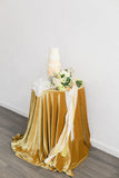 Mustard Velvet Tablecloth