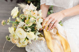 Saffron Yellow Silk Ribbon | Beige Silk Ribbon | Silk Ribbon