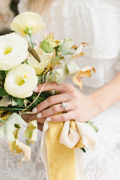 Saffron Yellow Silk Ribbon | Beige Silk Ribbon | Silk Ribbon