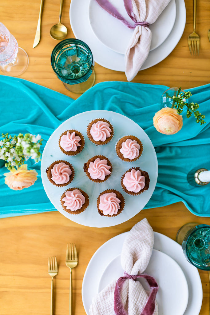 Aqua Turquoise Velvet Table Runner | Velvet Table Runner