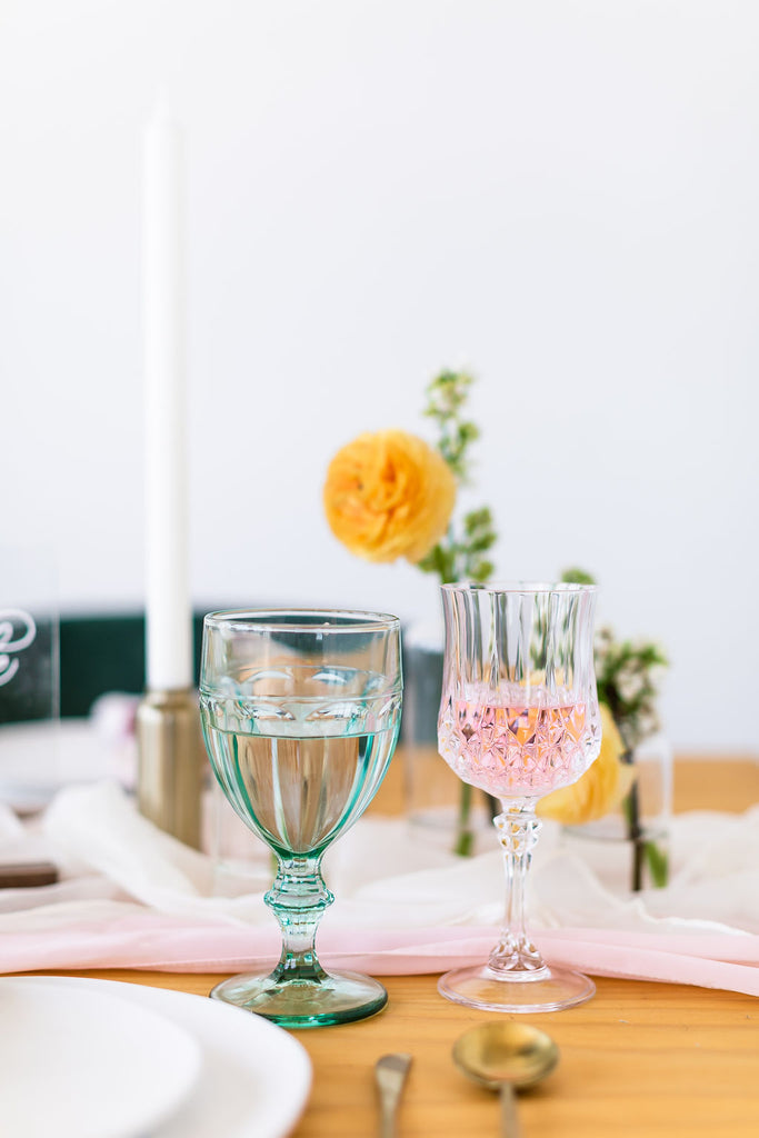 Peony Pink Silk Chiffon Table Runner | Silk Chiffon Table Runner