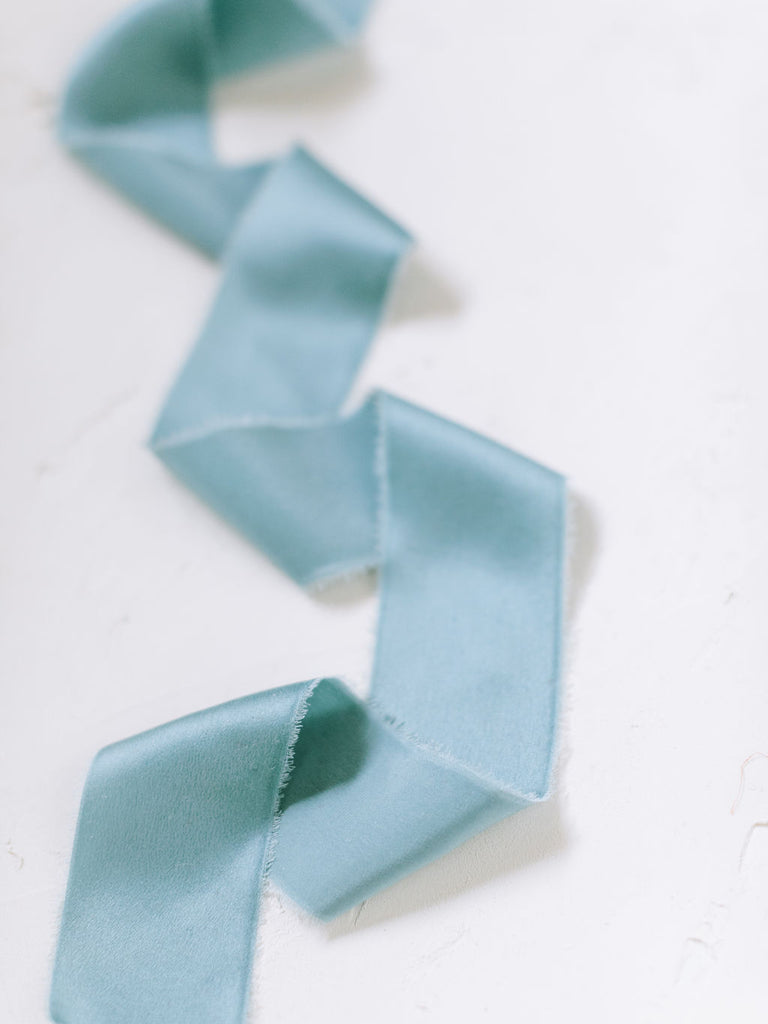 Sky Blue Silk Ribbon | Silk Ribbon
