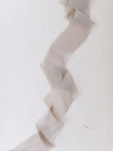 Light Grey Silk Ribbon | Silk Ribbon