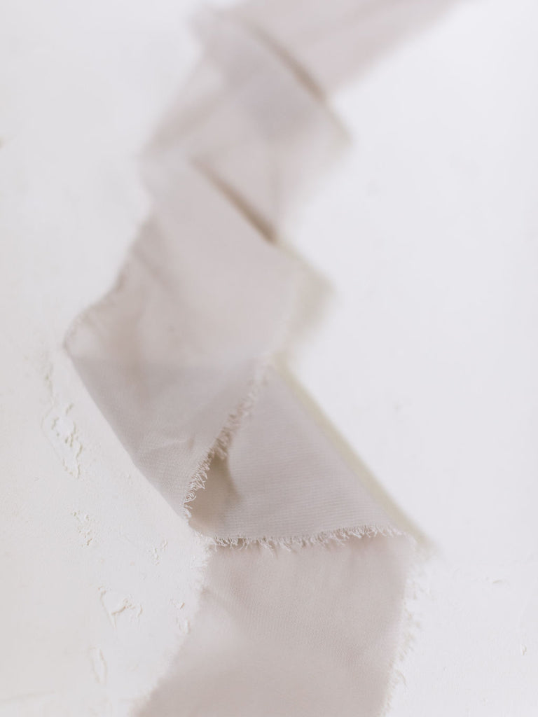 Light Grey Silk Ribbon | Silk Ribbon