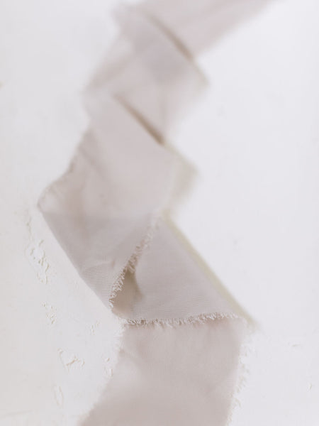 Light Grey Silk Ribbon | Silk Ribbon
