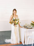 Vintage Orange Silk Ribbon