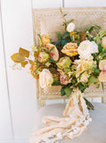 Vintage Orange Silk Ribbon