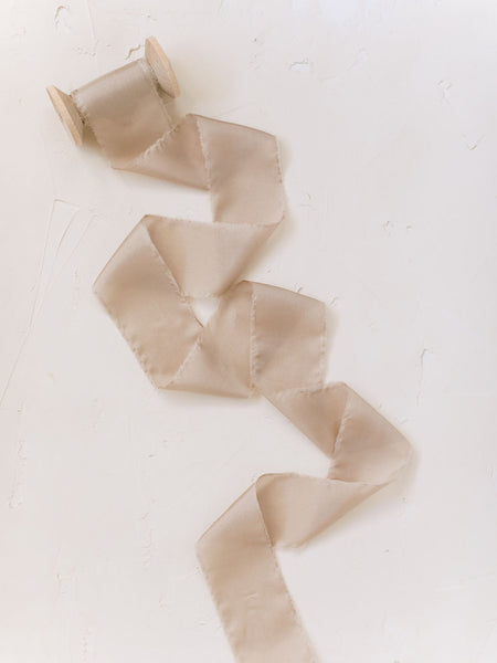 Sand Silk Ribbon | Silk Ribbon