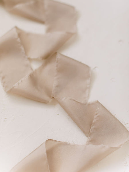 Sand Silk Ribbon | Silk Ribbon