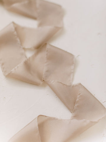 Sand Silk Ribbon | Silk Ribbon