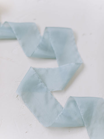 Sky Blue Silk Ribbon | Silk Ribbon