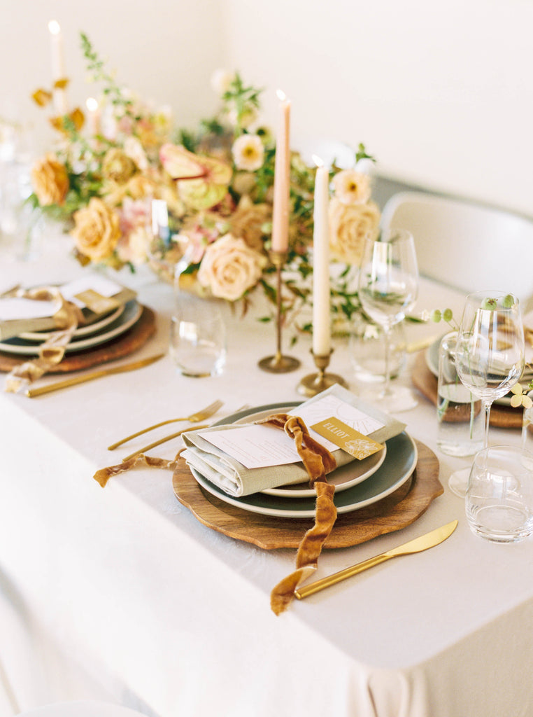 Gold Silk Velvet Ribbon