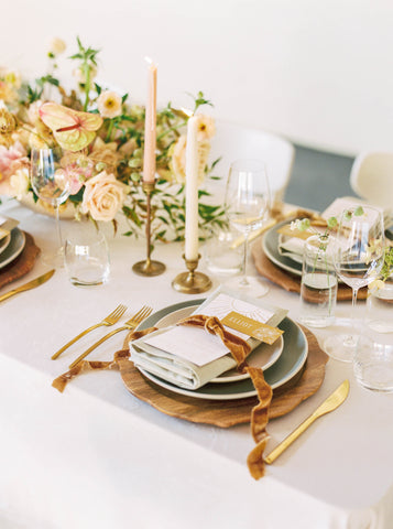Gold Silk Velvet Ribbon