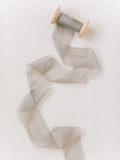 Silver Silk Ribbon | Silk Ribbon