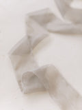 Silver Silk Ribbon | Silk Ribbon