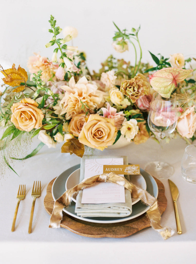 Gold Silk Velvet Ribbon