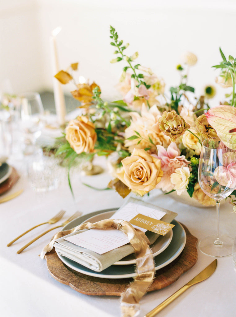 Gold Silk Velvet Ribbon