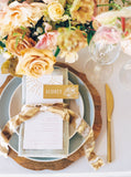Gold Silk Velvet Ribbon