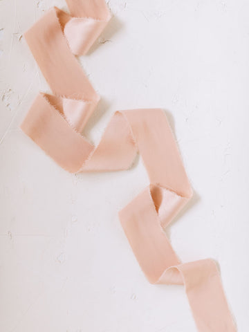 Peach Silk Ribbon | Silk Ribbon