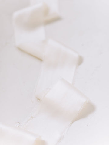 Ivory Silk Ribbon | Silk Ribbon
