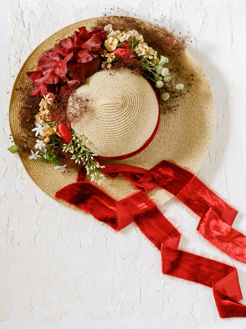 Red Silk Velvet Ribbon | Silk Velvet Ribbon