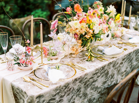 Peach Silk Table Runner | Silk Table Runner