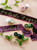 Dark Purple Silk Velvet Ribbon | Silk Velvet Ribbon