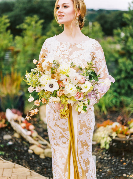 Golden Mustard Velvet Ribbon | Silk Velvet Ribbon