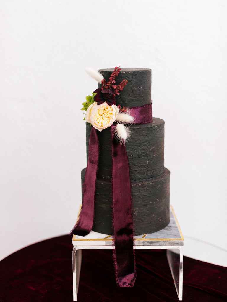Maroon Silk Ribbon - Partycrushstudio
