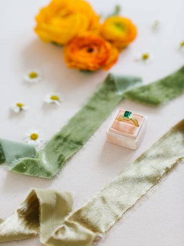 Silk Velvet Ribbon | Hand Dyed Silk Velvet Ribbon