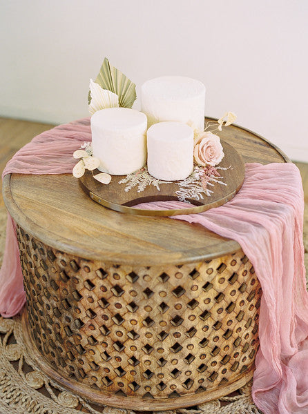 Old Rose Gauze Table Runner | Table Runner