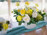Seafoam Silk Crinkle Table Runner