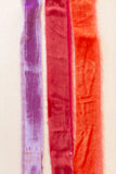 Coral Silk Velvet Ribbon | Pink Silk Velvet Ribbon | Amethyst Silk Velvet Ribbon | Silk Velvet Ribbon