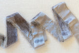 Silver Silk Velvet Ribbon | Silk Velvet Ribbon
