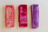 Coral Silk Velvet Ribbon | Pink Silk Velvet Ribbon | Amethyst Silk Velvet Ribbon | Silk Velvet Ribbon
